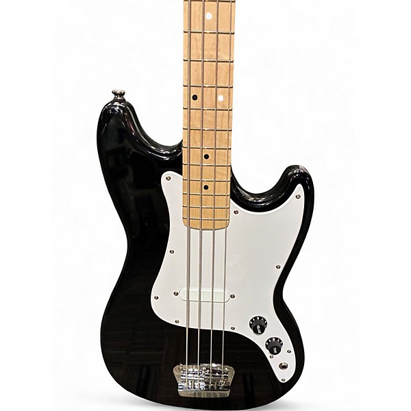 Used Squier Bronco Black Electric Bass Guitar