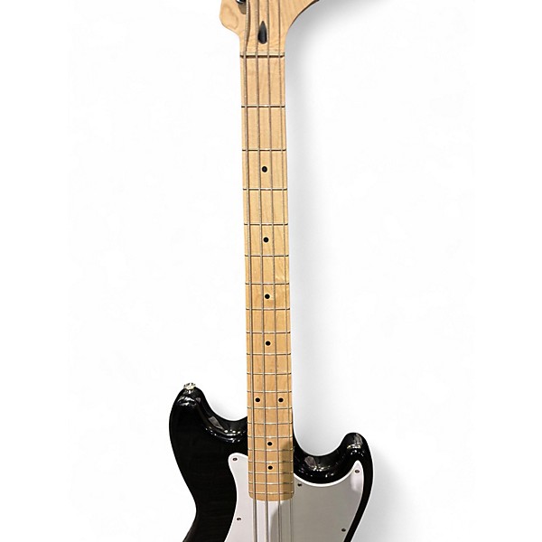 Used Squier Bronco Black Electric Bass Guitar