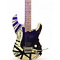 Used EVH Striped Series Black and White Solid Body Electric Guitar