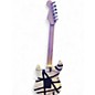 Used EVH Striped Series Black and White Solid Body Electric Guitar