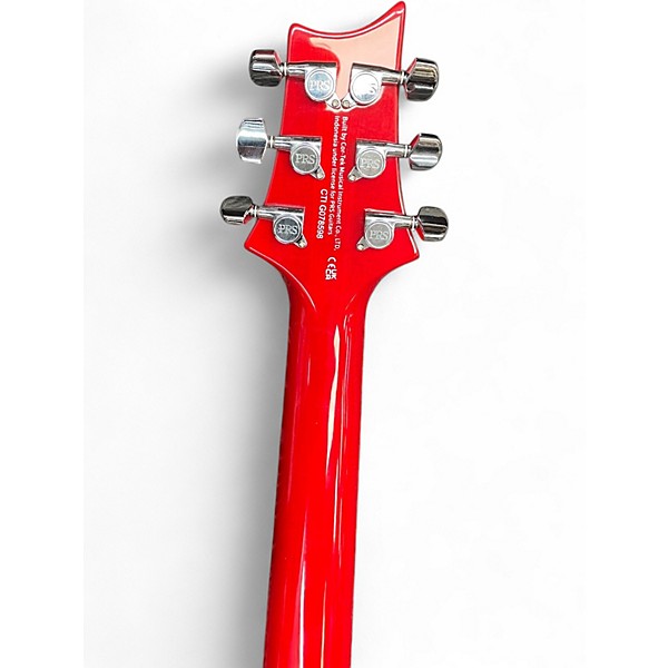 Used PRS SE Custom 24 Crimson Red Burst Solid Body Electric Guitar