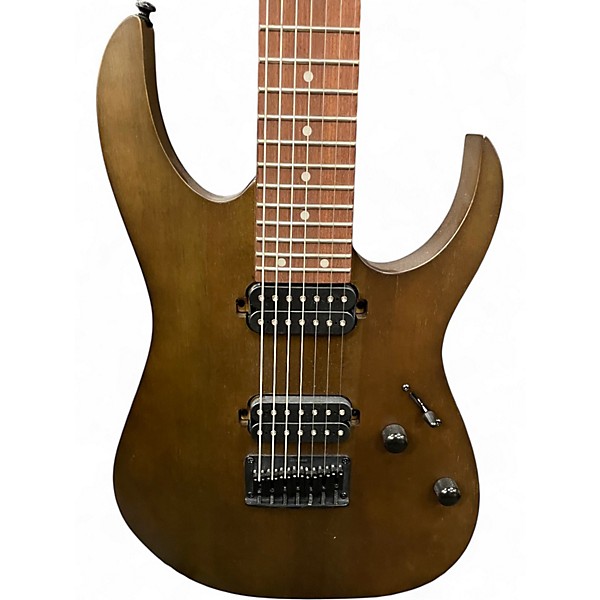 Used Ibanez RG7421 RG Series Brown Solid Body Electric Guitar
