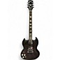 Used Gibson SG Modern Left Handed Trans Black Solid Body Electric Guitar thumbnail
