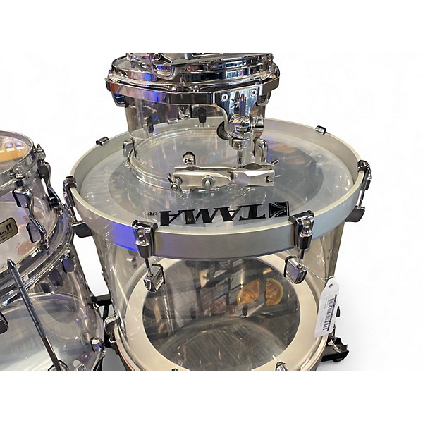 Used TAMA 5 Piece Silverstar Mirage Acrylic Drum Kit