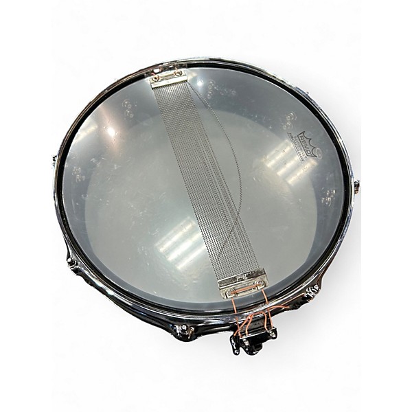 Used Pearl 13in Piccolo Steel Snare Drum Black Drum