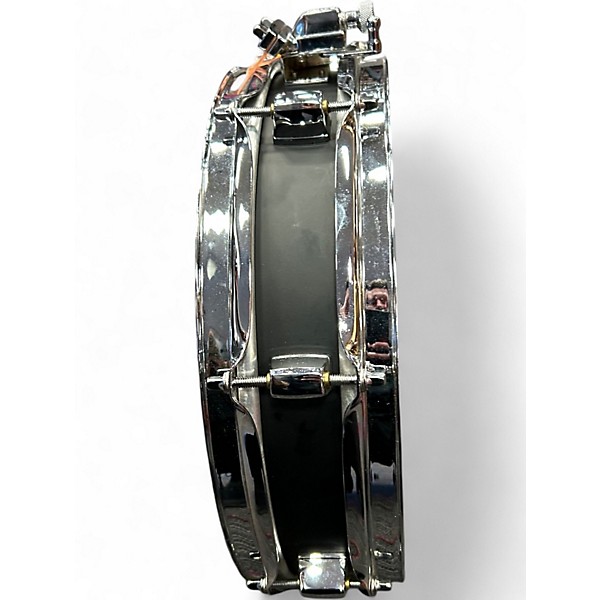 Used Pearl 13in Piccolo Steel Snare Drum Black Drum