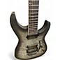 Used ESP LTD M1007B 7 String Charcoal Burst Satin Solid Body Electric Guitar