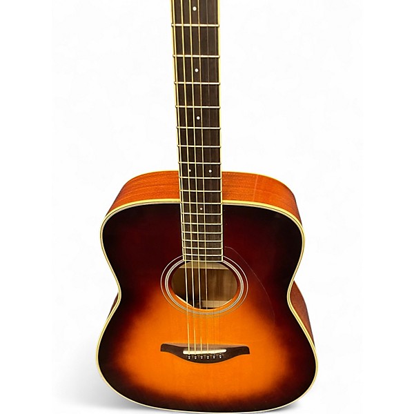 Used Yamaha FGTA Brown Sunburst Acoustic Electric Guitar