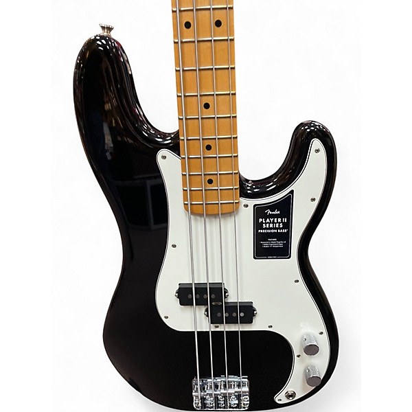 Used Fender Player Precision Bass Black Electric Bass Guitar