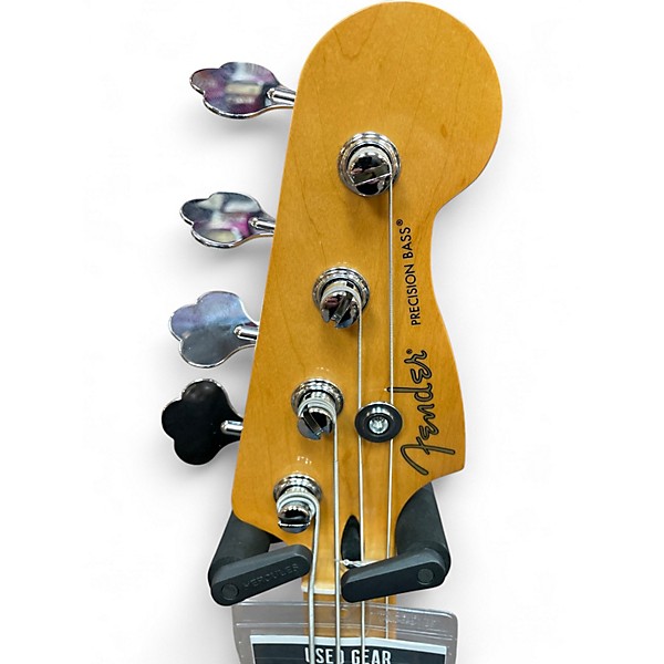 Used Fender Player Precision Bass Black Electric Bass Guitar