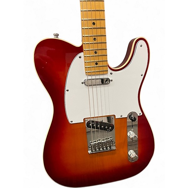 Used Fender American Deluxe Telecaster Cherry Sunburst Solid Body Electric Guitar