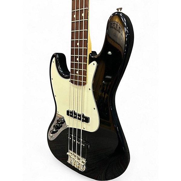 Used Fender Standard Jazz Bass Left Handed BLACK Electric Bass Guitar