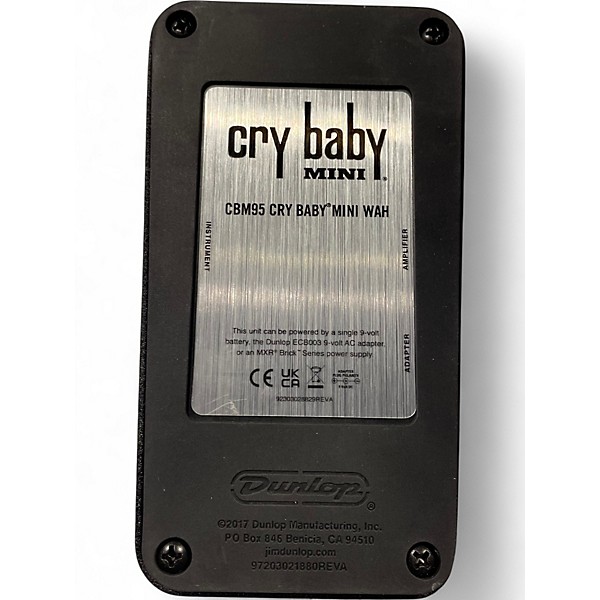 Used Dunlop CBM95 Cry Baby Mini Wah Effect Pedal