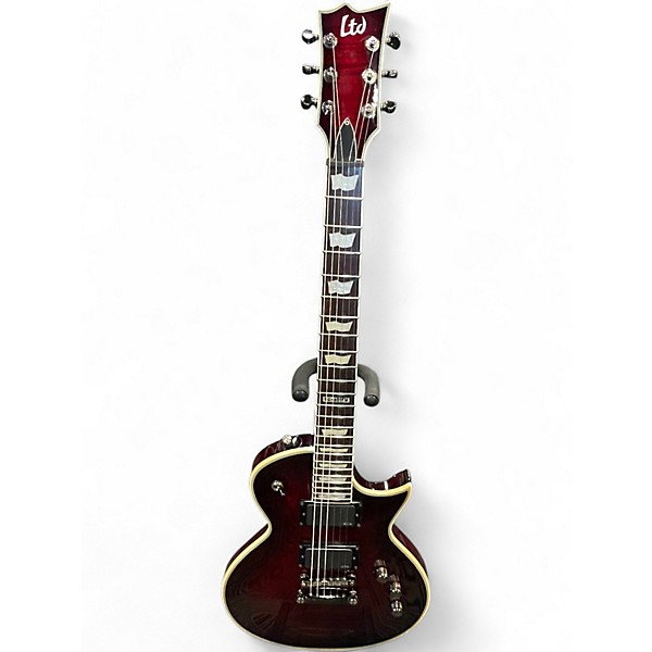 Used ESP LTD EC401FM RED Solid Body Electric Guitar
