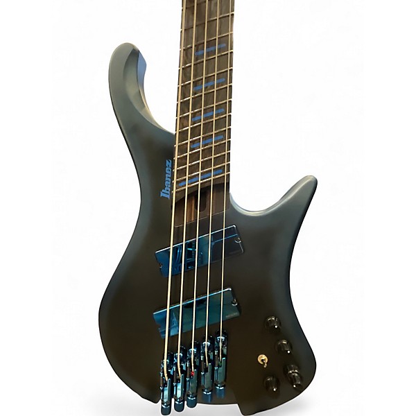 Used Ibanez EHB5MSBSP Midnight Arctic Ocean Matte Electric Bass Guitar