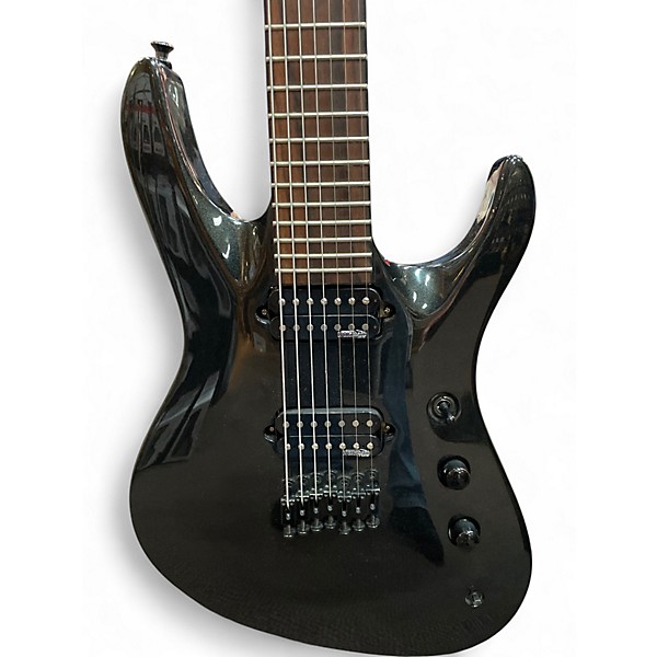 Used Jackson Chris Broderick Signature Soloist 7 String Black Sparkle Solid Body Electric Guitar