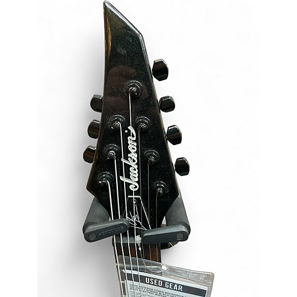 Used Jackson Chris Broderick Signature Soloist 7 String Black Sparkle Solid Body Electric Guitar