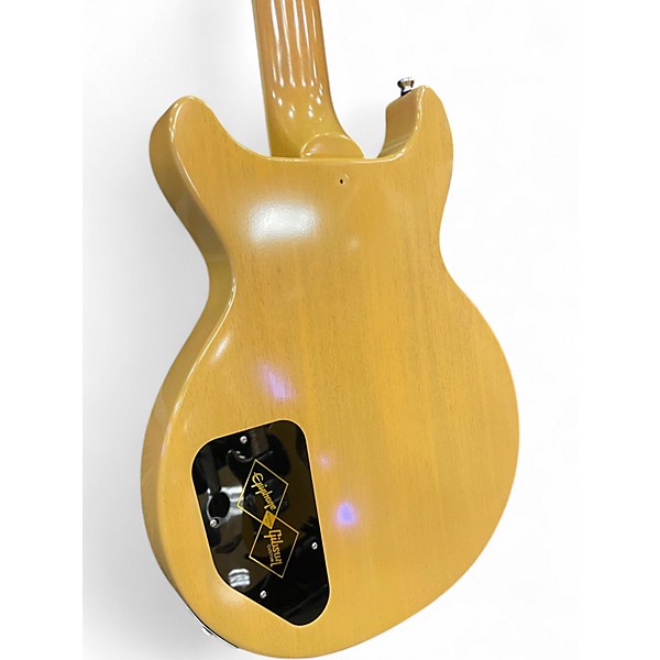 Used Epiphone Inspired by Gibson Doublecut Les Paul Special TV Yellow Solid Body Electric Guitar