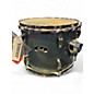 Used Pearl 12X7.5 Roadshow Mounted Tom Aqua Blue Glitter Drum thumbnail