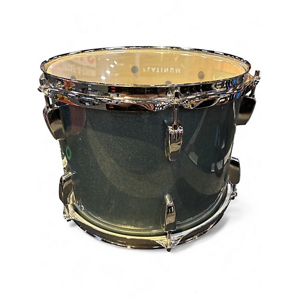 Used Pearl 12X7.5 Roadshow Mounted Tom Aqua Blue Glitter Drum