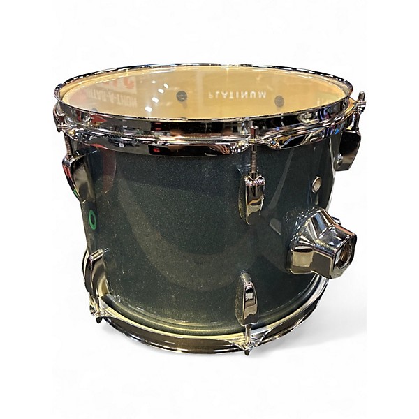 Used Pearl 12X7.5 Roadshow Mounted Tom Aqua Blue Glitter Drum