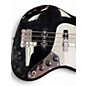 Used Squier Affinity Jazz Bass Black and White Electric Bass Guitar