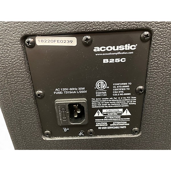 Used Acoustic B25C Bass Combo Amp