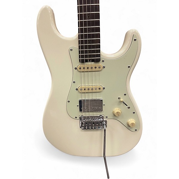 Used Schecter Guitar Research Nick Johnston Traditional HSS White Solid Body Electric Guitar