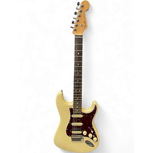 Used Fender American Elite Stratocaster HSS Shawbucker White Solid Body Electric Guitar