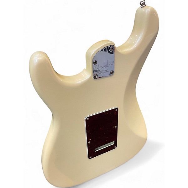 Used Fender American Elite Stratocaster HSS Shawbucker White Solid Body Electric Guitar