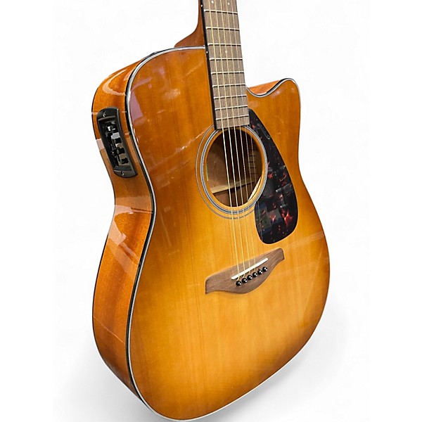 Used Yamaha FGX800C Tobacco Sunburst Acoustic Electric Guitar