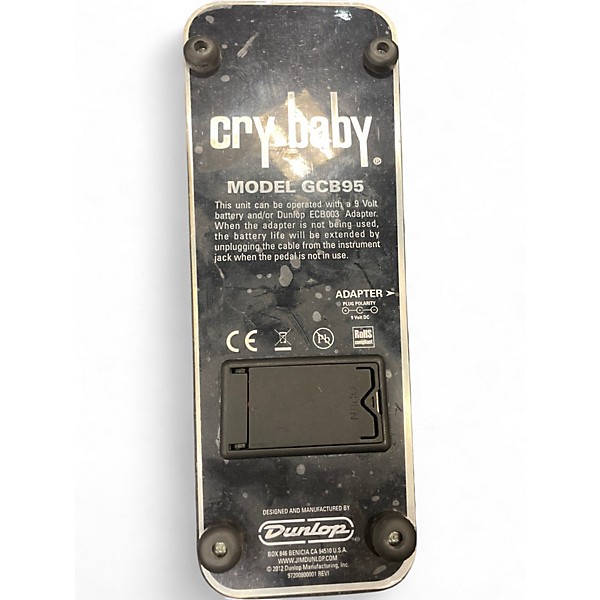 Used Dunlop Original Cry Baby Wah Effect Pedal