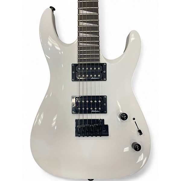 Used Jackson JS22 Dinky Classic White Solid Body Electric Guitar