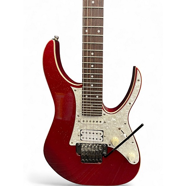 Used Ibanez RG550XH 30 Fret Red Sparkle Solid Body Electric Guitar
