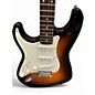 Used Squier Affinity Stratocaster Left Handed Sunburst Electric Guitar