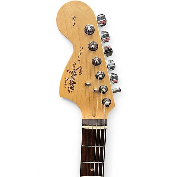 Used Squier Affinity Stratocaster Left Handed Sunburst Electric Guitar