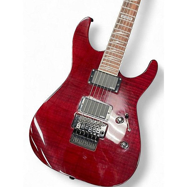 Used ESP LTD M300FM Crimson Red Trans Solid Body Electric Guitar