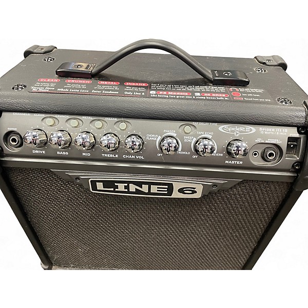 Used Line 6 Spider III 15 1X8 15W Guitar Combo Amp