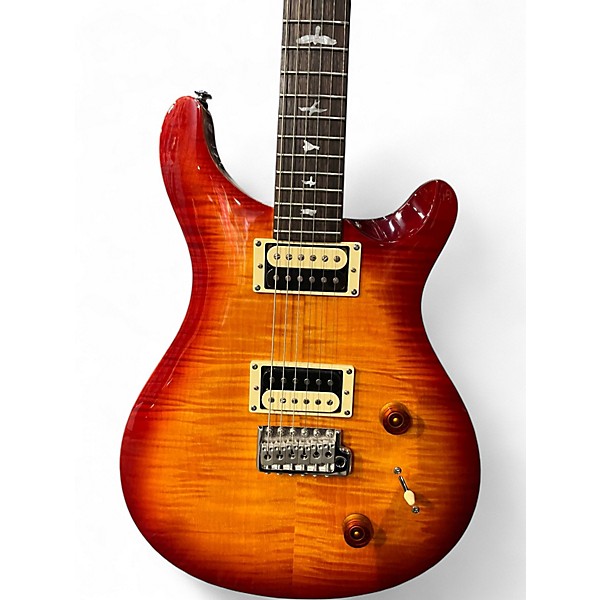 Used PRS SE Custom 22 Cherry Sunburst Solid Body Electric Guitar