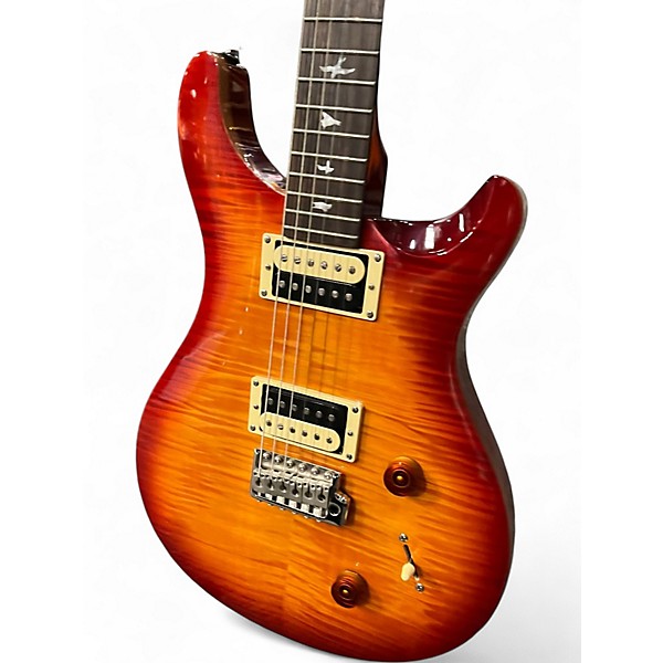 Used PRS SE Custom 22 Cherry Sunburst Solid Body Electric Guitar