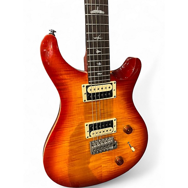Used PRS SE Custom 22 Cherry Sunburst Solid Body Electric Guitar