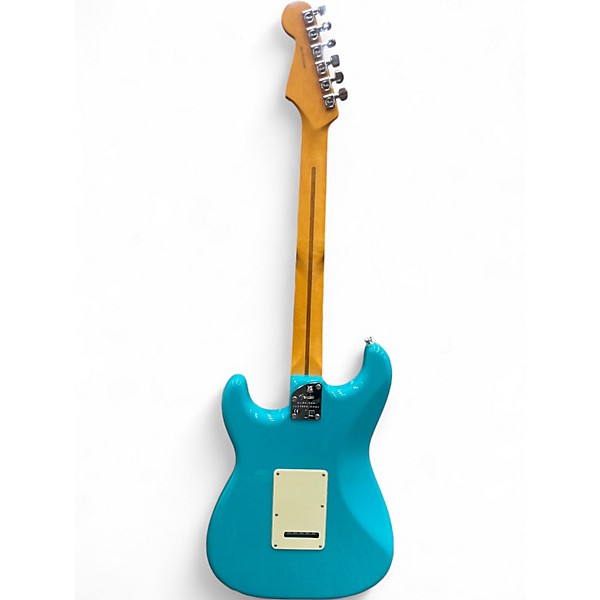 Used 2023 Fender American Professional II Stratocaster Miami Blue Solid Body Electric Guitar