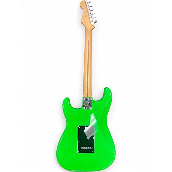 Used 2022 Fender Limited Edition Player Stratocaster Neon Green Solid Body Electric Guitar