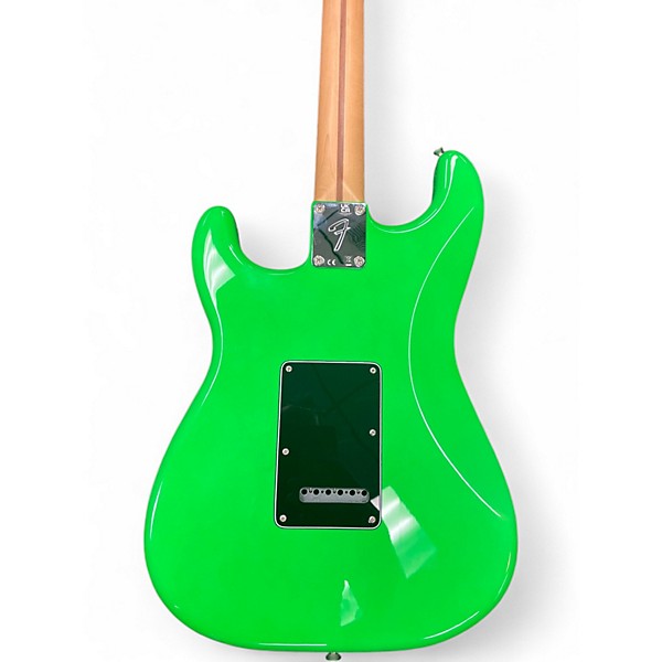 Used 2022 Fender Limited Edition Player Stratocaster Neon Green Solid Body Electric Guitar