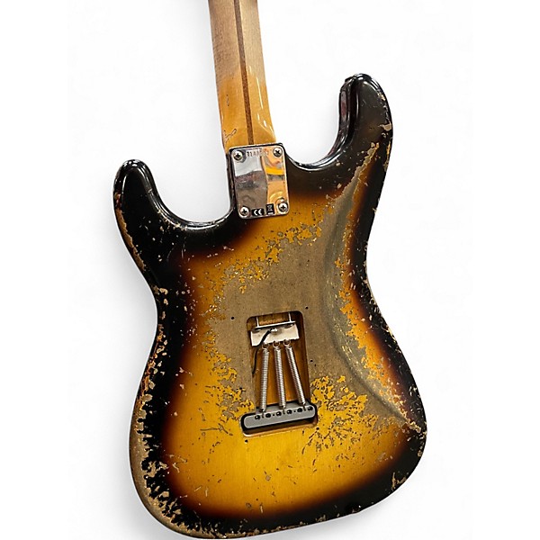 Used Fender Custom Shop GC 1957 Strat Super Heavy Relic Sunburst Solid Body Electric Guitar