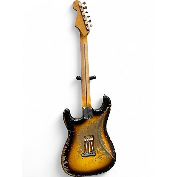 Used Fender Custom Shop GC 1957 Strat Super Heavy Relic Sunburst Solid Body Electric Guitar