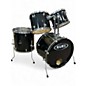 Used Ludwig 4 Piece Accent CS Combo Kit Black Drum Kit thumbnail