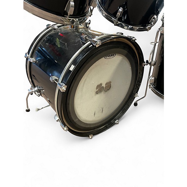 Used Ludwig 4 Piece Accent CS Combo Kit Black Drum Kit