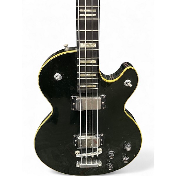 Vintage 1970s Hagstrom SWEDE  Black Electric Bass Guitar