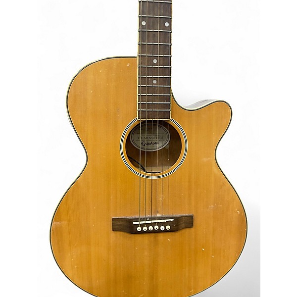 Used Epiphone PR4E Natural Acoustic Electric Guitar